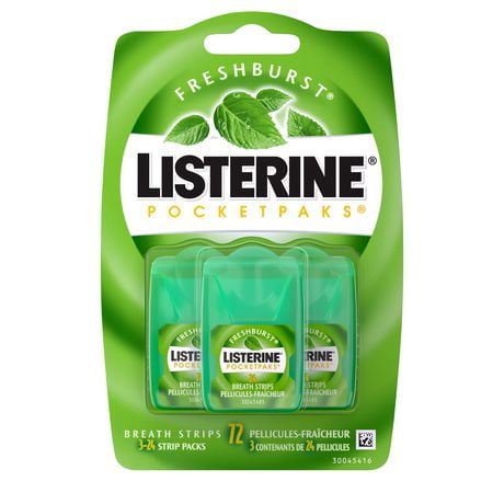 LISTERINE® Pocketpaks® Fresh Burst Breath Strips | Walmart.ca