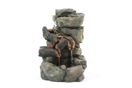 Hometrends ROCK STUMP FOUNTAIN | Walmart Canada