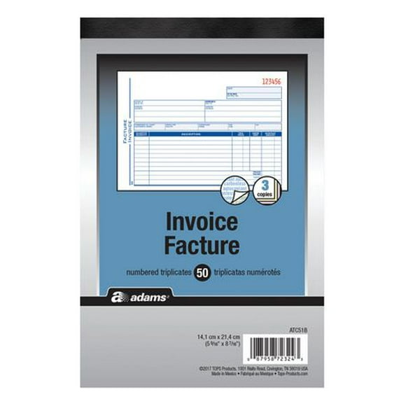 Invoice Book 3-Part, 50 Sets