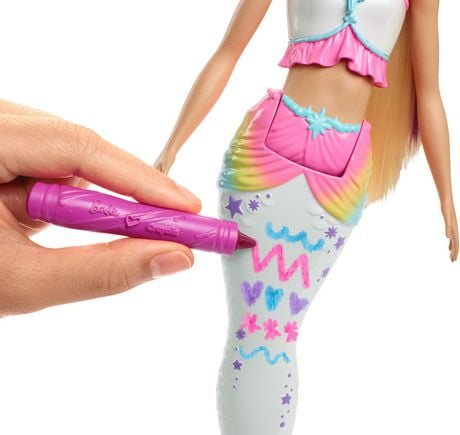 dreamtopia barbie mermaid doll magic walmart