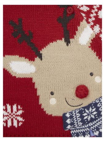 George British Design Baby Christmas Reindeer Sweater | Walmart Canada