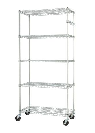 5 Tier Wire Shelving Rack, Wire Shelving 36 X 24 X 72