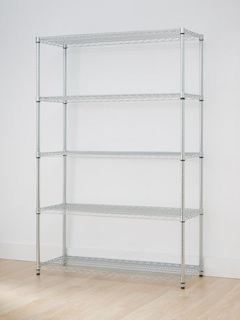 TRINITY Ecostorage 5-Tier Wire Shelving Rack | 48