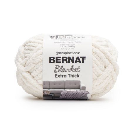 Bernat® Fil Extra Épais™ pour Couverture, Polyester #7 Jumbo, 21,2 Oz/600 G, 72 Verges