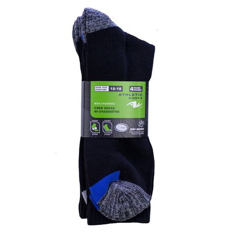 Athletic Works Men's Big And Tall 4-Pair Crew Socks | Walmart Canada