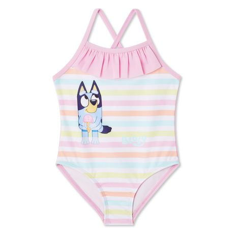 Bluey Toddler Girls' Swimsuit 1-Piece, Sizes 2T-5T