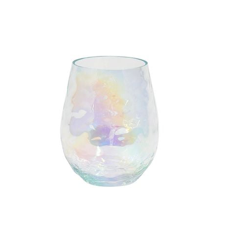 Hometrends Acrylic Luster Stemless Wine Glass