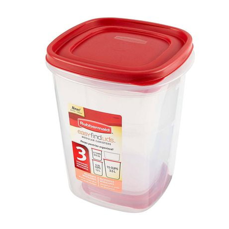 Rubbermaid Easy Find Lids 6 Piece Canister Set Walmart 