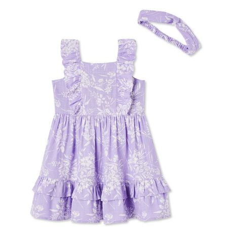 George Toddler Girls' Dress 2-Piece Set, Sizes 2T-5T