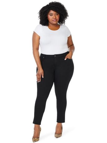 walmart plus size black jeans