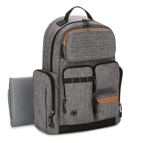 Jeep Adventurers Backpack Diaper Bag - Grey Crosshatch with Black ...