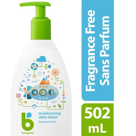 Babyganics Daily Lotion, Fragrance Free, 502ml, Organic ingredients - 502ml