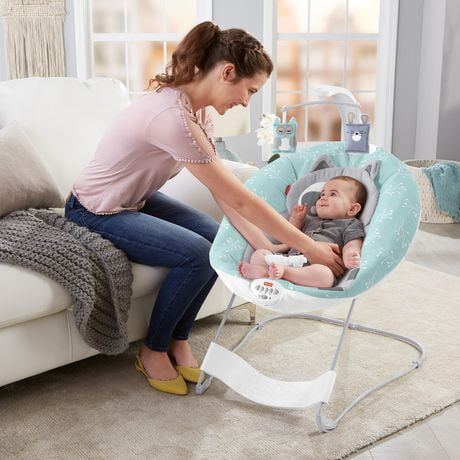 Siege Sauteur Apaisant De Luxe Bebe Raton Laveur De Fisher Price Walmart Canada