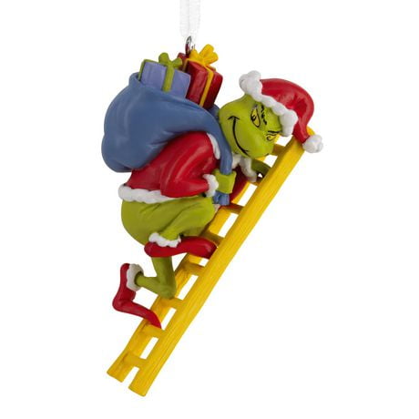 Hallmark Christmas Ornament (Dr. Seuss's How the Grinch Stole Christmas! Grinch on Ladder)