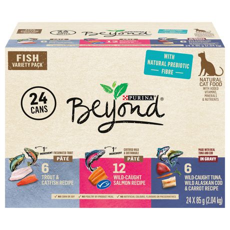 Beyond Grain Free Fish Variety Pack, Wet Cat Food 24 X 85G Adult