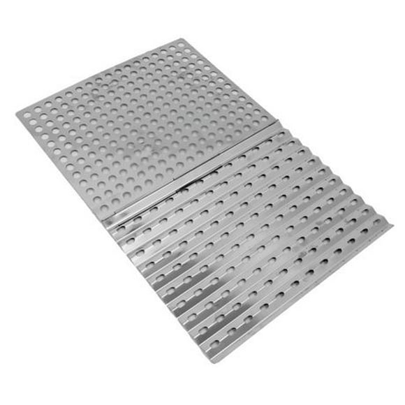 EXPERT GRILL STAINLESS STEEL DUAL-SIDED GRILL SHEET, STAINLESS STEEL DUAL-SIDED GRILL SHEET