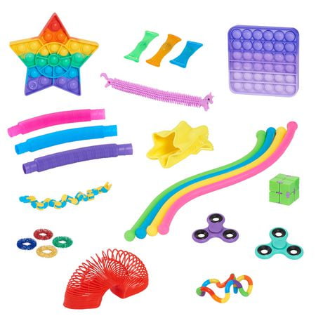ZXTGBQ 9 Pièces Fidget Toys 3D Keychain Anti Stress - Jouets Sensoriels Portable