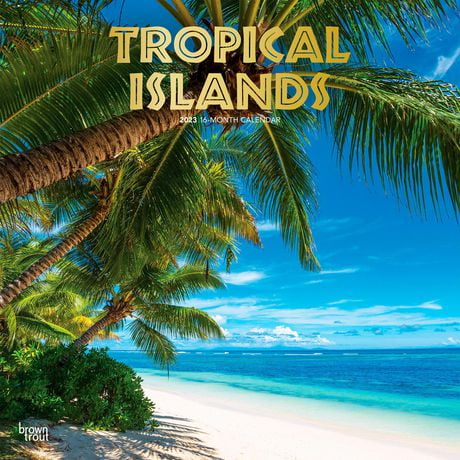 Tropical Islands | 2023 12x24 Inch Square Wall Calendar | Walmart Canada