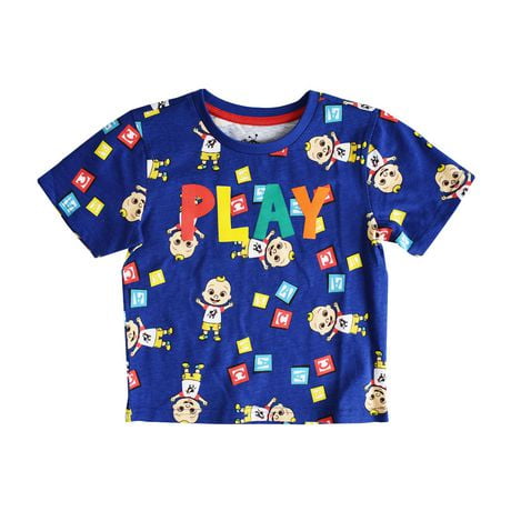 Toddler Boys Cocomelon JJ Plays Short Sleeve T-Shirt | Walmart Canada