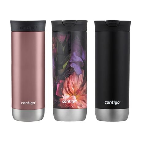 Contigo Huron 2.0 SnapSeal Insulated Travel Tumbler, 20 oz (591 mL), Assorted Colours