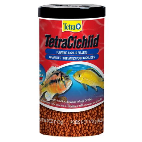 Tetra Cichlid Floating Fish Food Medium to Large, 170 grams