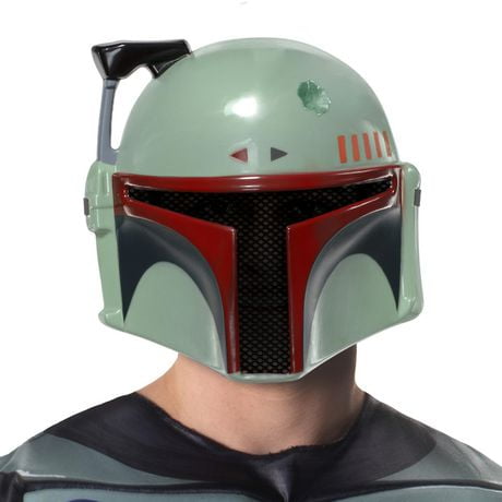 STAR WARS BOBA FETT ADULT MASK - 3D Molded Half Mask with Eye Holes and ...