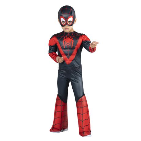 MARVEL’S MILES MORALES TODDLER COSTUME - Muscle Chest Jumpsuit with ...