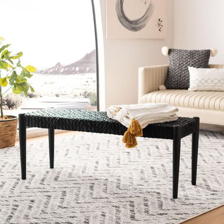 Safavieh Bandelier Cowhide Leather Bench