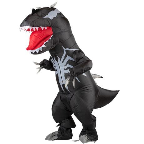 MARVEL’S VENOMOSAURUS INFLATABLE COSTUME - Inflatable Adult Costume of Venom Symbiote as Dinosaur with Gloves