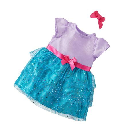 Ensemble robe confetti scintillante pour poupée My Life As, 2 pièces, multicolore Parfaitement dimensionné 18 pouces
