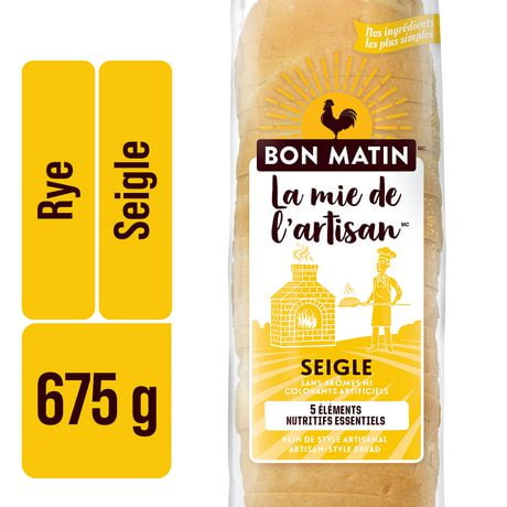 Bon Matin™ Artisan-Style Rye Sliced Bread, 675 g