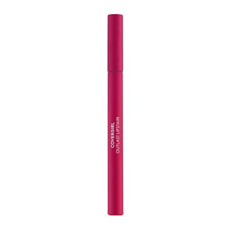Covergirl Outlast Lipstain, Smooth Application, Precise Pen-Like Tip, Transfer-Proof, Satin Stained Finish, Vegan Formula, Satin lip stain finish