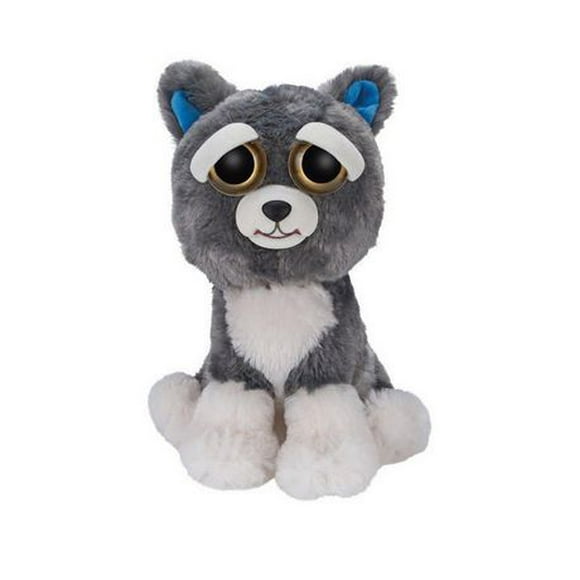 Feisty Pets 10" Plush Sammy Suckerpunch Gray Husky - Growl