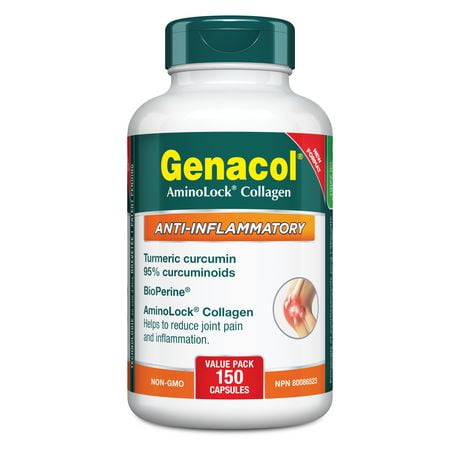 Anti-Inflammatory with AminoLock Collagen, Turmeric Curcumin and BioPerine, 150 Capsules