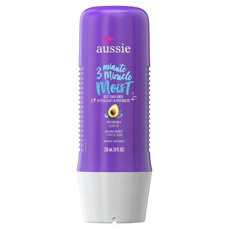 Aussie 3 Minute Miracle Moist Deep Conditioner, Paraben Free, Dry Hair Repair, 236 mL