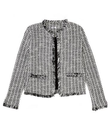 Mexx Women’s Fringe Open Front Long Sleeve Blazer Jacket | Walmart Canada