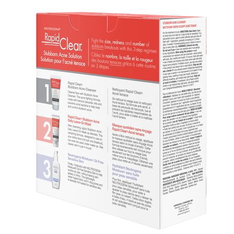 rapid clear stubborn acne cleanser como usar