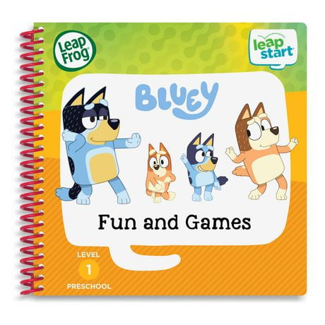 LeapFrog LeapStart® Preschool (Level 1) Bluey Fun and Games Activity Book - Version anglaise 2-5 Ans