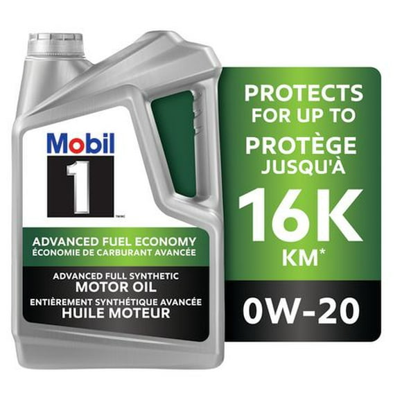 Mobil 1™ Advanced Fuel Economy Full Synthetic Motor Oil 0W-20, 4.73 L, Mobil 1™ AFE 0W-20