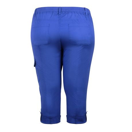 capri george plus ribbed waist ladies classic walmart pants