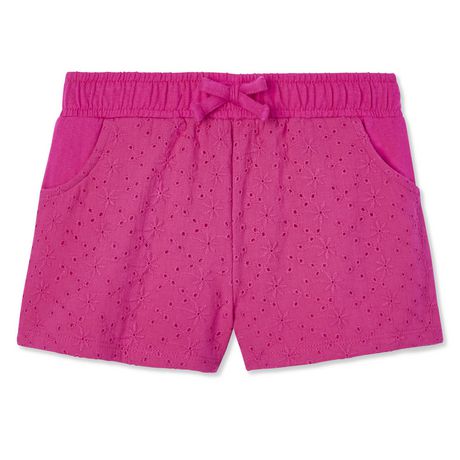 George Toddler Girls' Eyelet Front Shorts | Walmart Canada