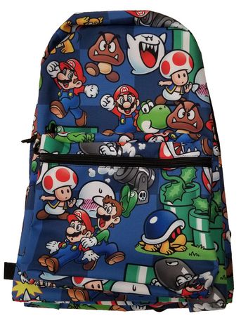 Super Mario Brother Mario Plush Back Pack 19 In Theme Park Stuff Bag for Kids