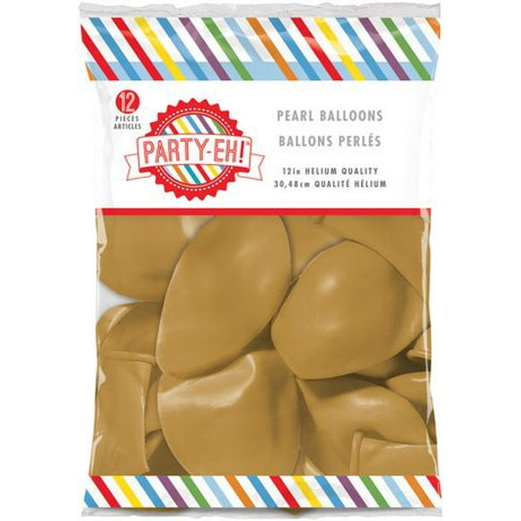 Ballons perlés de qualité hélium de PARTY-EH! de 12 po