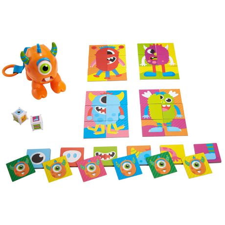 Fisher-Price Roll-A-Match Pre-School Matching Card Game with Monster ...