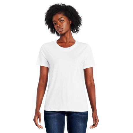 George Women's Basic Cotton Crew Neckline Tee | Walmart Canada