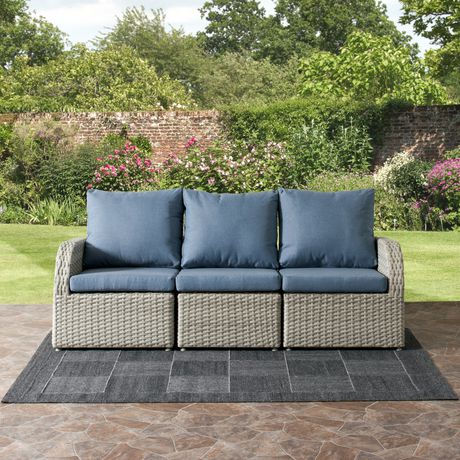 CorLiving Brisbane 3-Piece Weather Resistant Resin Wicker Patio Set