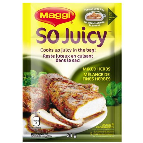 Maggi So Juicy Mélange de fines herbes Reste juteux en cuisant dans le sac!