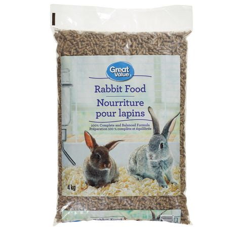 Great Value Rabbit Food - 4kg, Small Animal Food