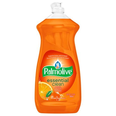 Palmolive Essential Clean Liquid Dish Soap, Orange Tangerine, 828mL