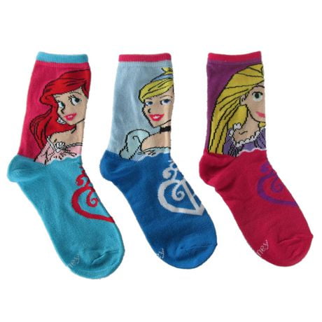 Disney Princess Girls' Crew Socks, Pack of 3 | Walmart Canada